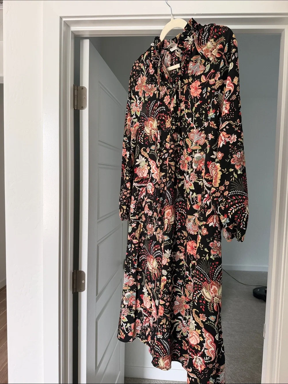 midi 3d floral dress Shannon 3D Floral Midi Dress
